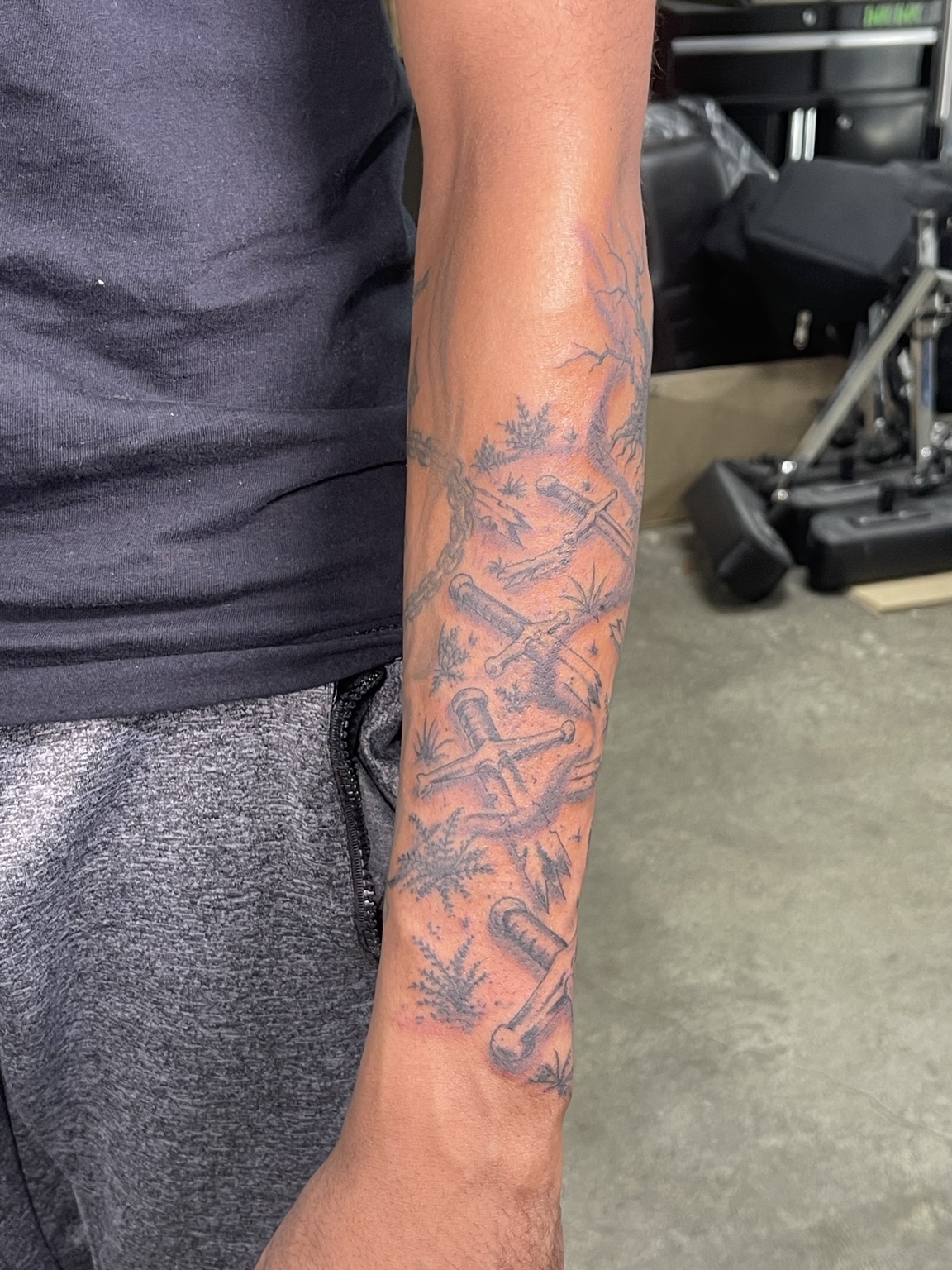Color forearm tattoo primary view