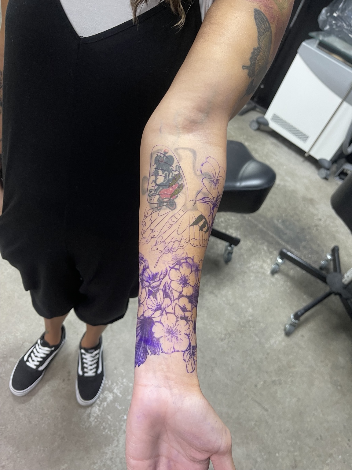 Color forearm tattoo first view