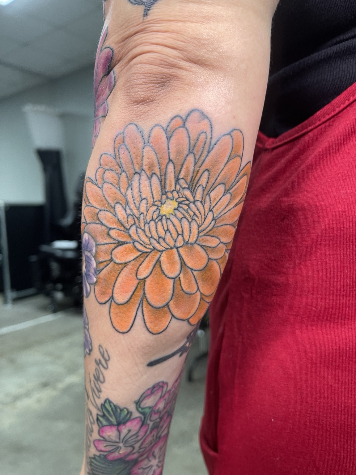 Floral arm project view seven