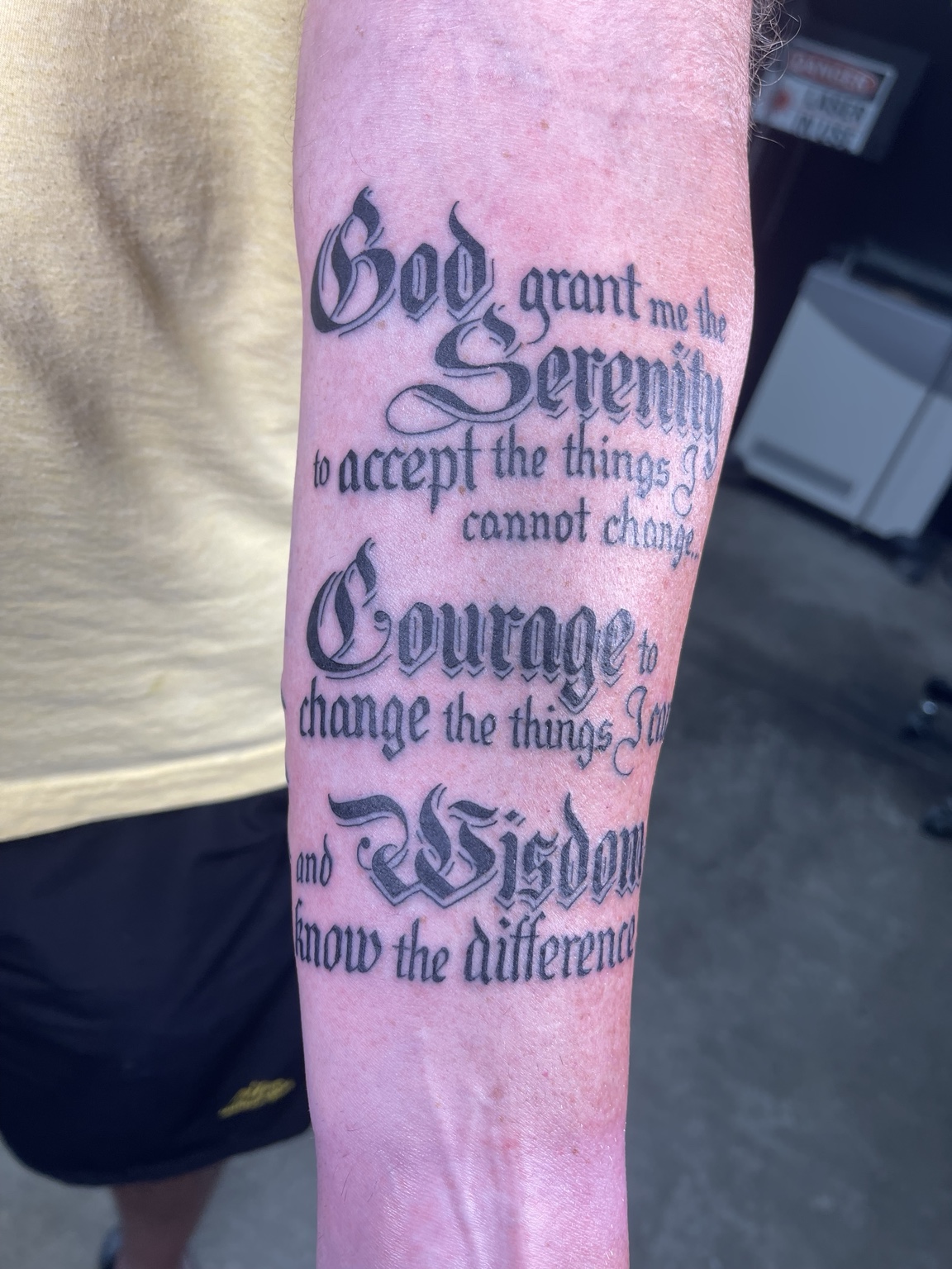 Recovered tattoo view