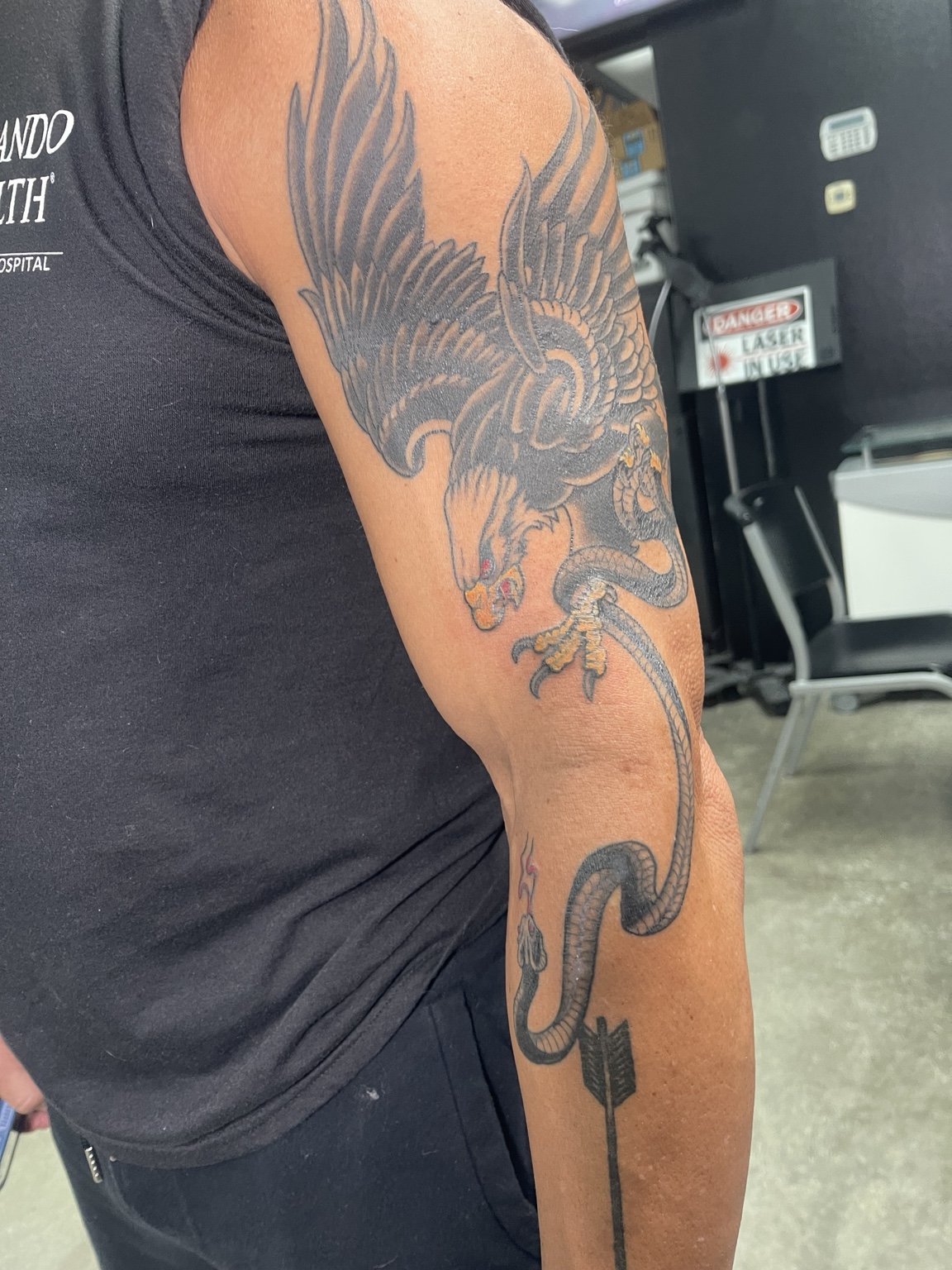 Recovered tattoo view