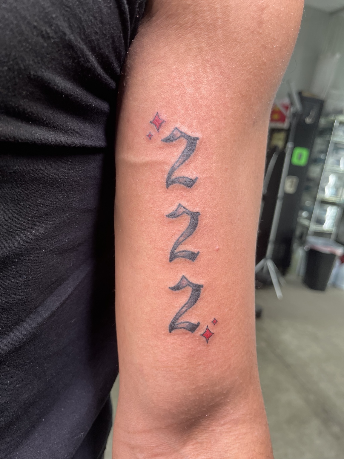 Small abstract line tattoo