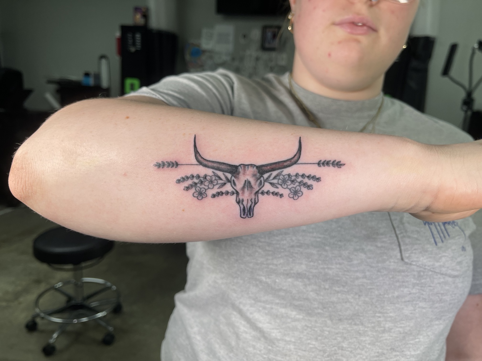 Ornamental winged forearm design