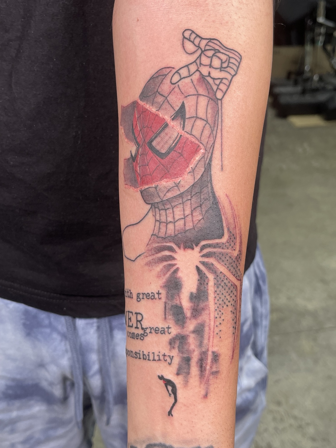 Recovered forearm tattoo second view